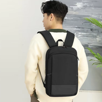 Sac à dos d'affaires en nylon durable au design décontracté et tendance, grande capacité, sac d'étudiant, sac à dos pour ordinateur portable 16 pouces