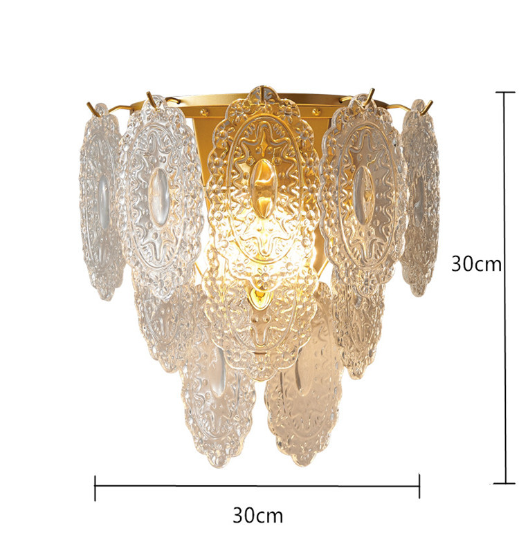 Luxury Design Living Room Bedroom Corridor Crystal Simple Modern Indoor Decoration Led Wall Lamp
