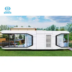 38m2 Model E7 Zonne-Energie Luxe Appelcabine Capsule Thuisschip Huis Modulaire Huizen Capsule Huis Ruimte Container Mobiel Hotel