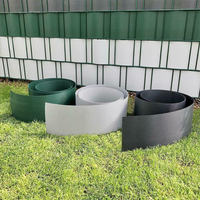 Strip privasi PVC 19cm, layar dekorasi pagar taman gerbang plastik bingkai kaca depan pita keras PVC Strip Panel pagar teralis