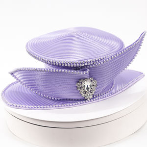 تخفيضات كبيرة قبعات الكنيسة الحزب كنتاكي ديربي قبعات مأدبة الولائم قماش الساتان حجر الراين قبعات الشمس للنساء الزفاف - Product Image 6