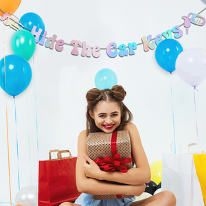 Striscione 'Nascondi le Chiavi dell'Auto' per Decorazioni Divertenti di Festa di <span class=keywords><strong>Compleanno</strong></span> per Ragazze, Idee Regalo per <span class=keywords><strong>15</strong></span>° e 16° <span class=keywords><strong>Compleanno</strong></span> - Product Image 2