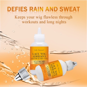 Adhésif pour <span class=keywords><strong>perruque</strong></span> en dentelle pour adultes, vente en gros d'usine, coiffage des cheveux, 38 ml, séchage rapide, tenue forte, sans stimulation, protection du cuir chevelier - Product Image 4