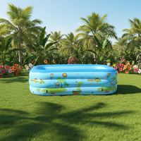 Piscine gonflable portable en gros, piscine gonflable pliable en PVC, piscine gonflable portable pour enfants pour la maison