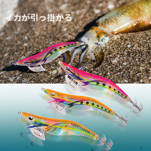 Nuove Esche da <span class=keywords><strong>Pesca</strong></span> Squid Jig #2.5/#3.0/#3.5, Gambero Luminoso in Legno per <span class=keywords><strong>Pesca</strong></span> dalla Barca in Mare, Attira Polpi e <span class=keywords><strong>Seppie</strong></span>, Qualità Giapponese - Product Image 6
