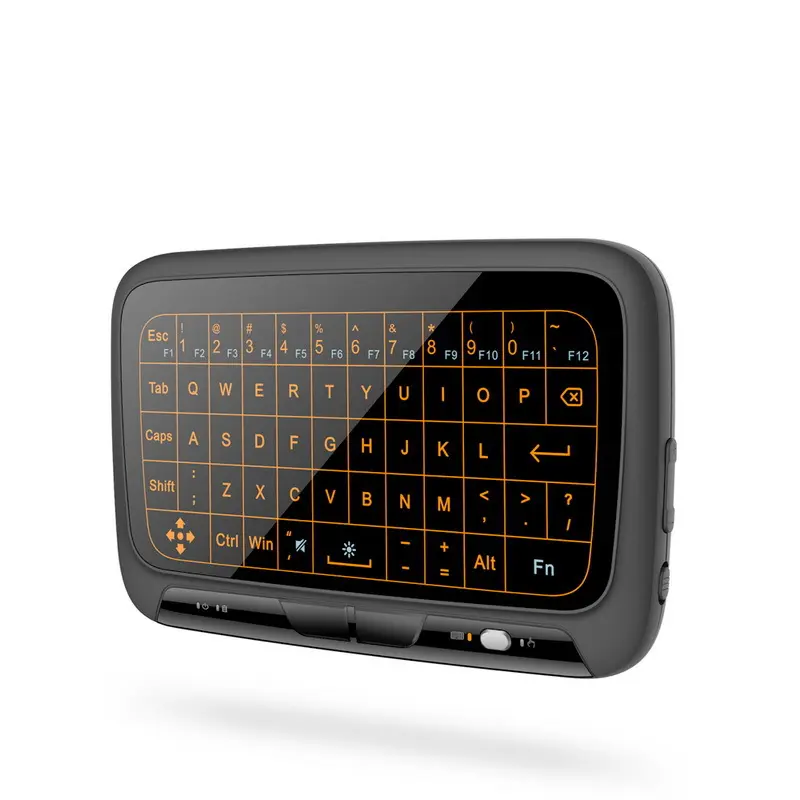Groothandel 2.4G Mini Draadloze Draagbare Touchpad H18 + Keyboards Li-Batterij Oplaadbare Rgb Backlight Toetsenbord