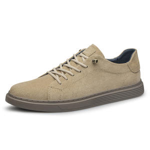 Nuevos Zapatos de Hombre de Piel de Cerdo de Dos Capas con Cordones y Punta Redonda, Estilo Británico, Transpirables, de Color Sólido, Casuales y Versátiles - Product Image 1