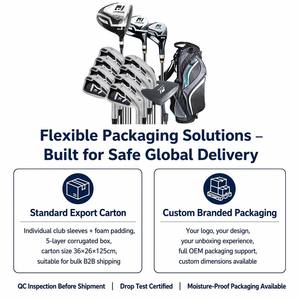 Ensemble complet de clubs de <span class=keywords><strong>golf</strong></span> en alliage d'aluminium OEM avec sac pour hommes, femmes, débutants, entraînement sur le parcours - Product Image 6