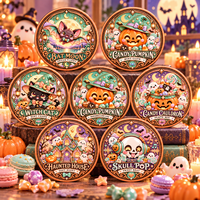 Pièce de monnaie artisanale en cuivre pur 999 de 1 oz, motif dessin animé mignon, cadeau d'Halloween, relief 3D, impression UV, objet de collection, boîte cadeau souvenir