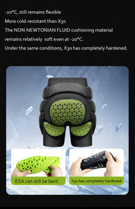 Short de ski rembourré résistant au froid CE niveau 1 reste flexible <span class=keywords><strong>à</strong></span>-20C équipement de protection des hanches pour les sports d'hiver extrêmes - Product Image 5