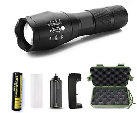 New Hot Bán Xách Tay Đèn Pin 350 Lumen Cầm Tay LED Cắm Trại Torch Có Thể Điều Chỉnh Focus Zoom Đèn Pin