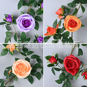 Guirlandes de roses artificielles Ita en soie rose pour décoration de mariage 87 - Bouquet origine Chine - Product Image 4