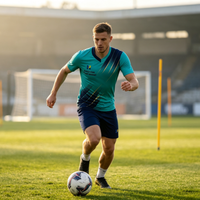 Maillots de football et shorts de sport personnalisés pour hommes à faible MOQ, ensembles d'uniformes de football respirants par sublimation