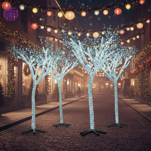 Guirlande lumineuse LED PVC en forme de goutte d'eau, indice de protection IP65, pour la décoration de mariages, Noël, Halloween et festivals, pour les rues, les places et les centres commerciaux - Product Image 1