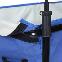 Prix de gros Chariot de sport pliable en acier pliable pour le camping et l'extérieur avec auvent