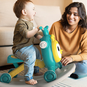 Andador de bebé antivuelco, 3 en 1, andador con carrito, patinete dos en uno, mecedora multicolor para niños, venta al por mayor - Product Image 4