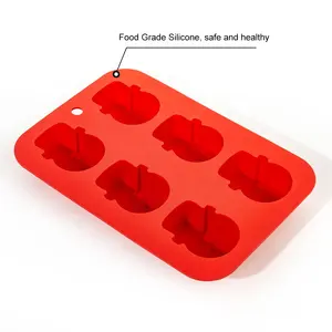 Food Grade Pastry Tools Silicone Christmas Snowman Shape Baking Mold Durable Silica Gel Cake Molds