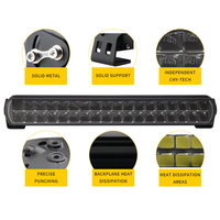Nouvelle barre lumineuse LED BRTLED 4x4 double rangée pour camion, 14/20 pouces, 12V-24V, super lumineuse, étanche IP68, 120W-180W, éclairage tout-terrain