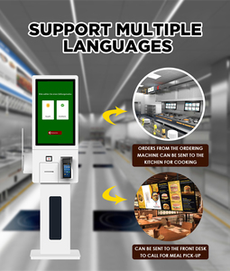 Ker thông minh thức ăn nhanh đặt hàng <span class=keywords><strong>kiosk</strong></span> thanh toán tự dịch vụ <span class=keywords><strong>kiosk</strong></span> 22 inch kiốt thanh toán với đầu đọc thẻ NFC - Product Image 4