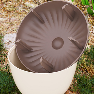 Snail Trap Pine Cone Shaped Brown Lid White Base For Kitchen Garden Pest Control - Product Image 2