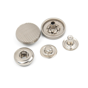 Wear Resistant Eco Friendly <b>Snap</b> Button Polished Metal Surface Round Square Shape Practical <b>Fastener</b> For Garment Tailoring Shoes - Product Image 3