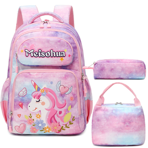 All'ingrosso 3-in-1 leggero Multi-colore zaino <span class=keywords><strong>unicorno</strong></span> Set per bambini simpatico cartone animato <span class=keywords><strong>unicorno</strong></span> Design per studenti delle scuole ragazze - Product Image 4