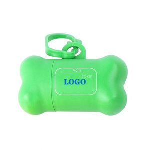Distributeur de sacs à excréments pour animaux de compagnie en forme d'os avec crochet, support pour sacs à excréments pour chiens - Product Image 4