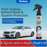 Cire pour voiture Glodway Crystal 150ml, spray de protection de peinture, hydrophobe, brillant, résistant à l'eau, facile à nettoyer, entretien