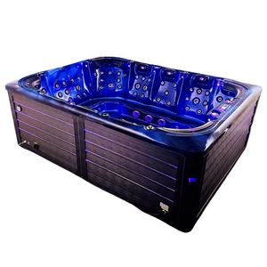 Nouvelle baignoire <span class=keywords><strong>10</strong></span> <span class=keywords><strong>personnes</strong></span> blanc US acrylique extérieur arrière-cour jacuzzier spa tourbillon <span class=keywords><strong>avec</strong></span> télévision étanche - Product Image 3