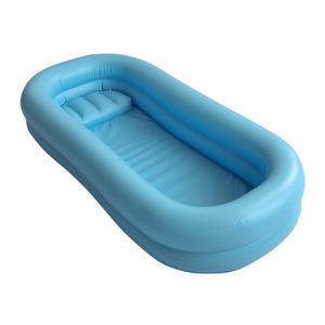 Double Layers <b>Inflatable</b> <b>Bath</b> Tub Medical Bed Shower <b>Bath</b> for Old People - Product Image 4