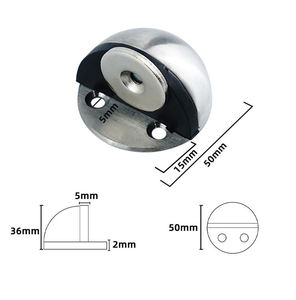 Prix usine en acier inoxydable en caoutchouc hémisphère butée de <span class=keywords><strong>porte</strong></span> coin monté au sol support de butée de <span class=keywords><strong>porte</strong></span> magnétique pour bureau à domicile - Product Image 3