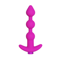 Premium USB wiederauf ladbare Silikon vibratoren 10 Modi Leistungs starke Anal perlen Wasserdichtes Prostata-Massage gerät für Anal Sexspielzeug