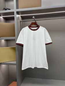 Luxury quality summer casual designer style vintage grey loose Gu cci short-sleeved T-<b>shirt</b> for men - Product Image 3
