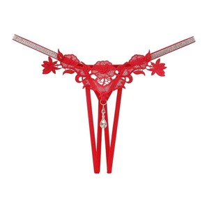 String sexy avec pendentif en strass, dentelle brodée, lingerie exotique, culotte à paillettes, sous-vêtements érotiques, vêtements de nuit - Product Image 6