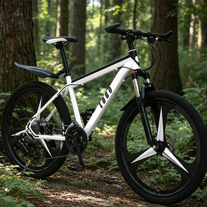 <span class=keywords><strong>Bicicleta</strong></span> de Montaña Todoterreno con Frenos de <span class=keywords><strong>Disco</strong></span>, Ruedas de Acero de <span class=keywords><strong>26</strong></span> Pulgadas, Neumáticos Anchos de 261.75 Pulgadas, Capacidad de Carga de 120 Kg, <span class=keywords><strong>Bicicleta</strong></span> Ligera - Product Image 1