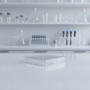 Piastra di coltura Fushikang a 96 pozzetti per uso di laboratorio, piastra <span class=keywords><strong>ELISA</strong></span> trasparente a 96 pozzetti, sterile <span class=keywords><strong>E</strong></span>.O., 3 anni di garanzia - Product Image 1