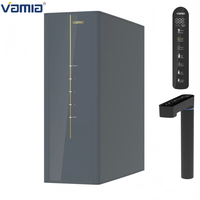 Système de purification d'eau par osmose inverse pour évier, robinet intelligent électrique en plastique, contrôle de la température à 4 vitesses pour usage domestique et commercial