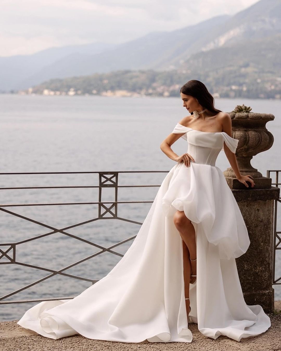Buy Ruffle Dropped Waist Wedding Gown French Net Lace Fabric | Alibaba.com