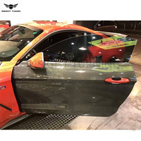 Portes de voiture en fibre de carbone véritable, facelift, compatibles avec Ford Mustang 2015-2022, kit carrosserie, pièces de tuning, accessoires de voiture