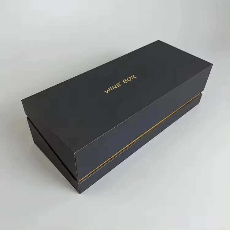 Luxury gift box packaging with insert magnetic closure beauty paper box for wine bottle