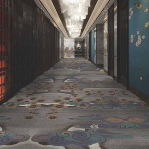 Alfombras de hotel con mechones de lujo Patrón personalizado Pasillo Alfombra de pasillo para sala de estar y dormitorio para vestíbulo de hotel - Product Image 6