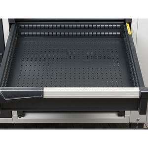 Banco de trabajo ajustable Fami Master BR 200cm con tapa de madera, 4 cajones y pared perforada - Product Image 6