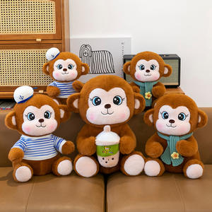 Lindo Peluche de Mono de Brazo Largo de Ocho Pulgadas, Personalizable, ODM, Regalo de Cumpleaños, con Relleno de Algodón PP, Muñeco de Mono Bordado - Product Image 5