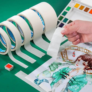 Nastro adesivo adesivo per pittura automobilistica e set di disegno artistico nastro di carta crespa per mascheramento - Product Image 1
