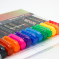 12 stylos marqueurs à double ligne, super squiggles, brillants, métalliques, pailletés, stylos à dessin à contour automatique