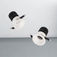 Spot encastré moderne à intensité variable 1w 2w 3w 5w 7w 9w 12w 15w, lampe de plafond pour vitrine commerciale, mini downlight en aluminium à LED