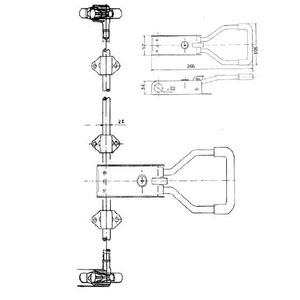 Cerradura Trasera de Acero Inoxidable para Camión, Cerradura de Barra de Conexión para Contenedor Refrigerado, Od22mm - Product Image 4