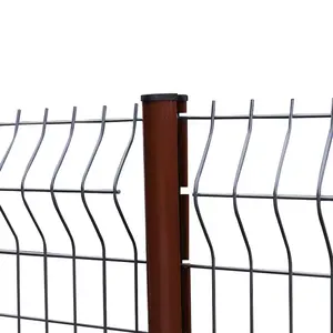 Metal PVC Coated 3d V-Bending Welded Curved Garden Wire Mesh Panel Farm Fence