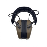 Casque anti-bruit électronique tactique professionnel à conception aérée confortable avec bandeau réglable