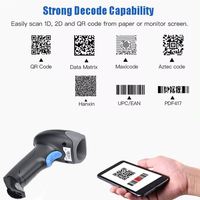 Lecteurs de codes-barres 2D QR filaires portables personnalisables pour les reçus de magasin, les caisses enregistreuses, les inventaires, les chèques bancaires